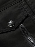 kkboxly  Men's Outdoor Casual Stand Collar Pocket Jacket Windproof Warm Coat For Autumn And Winter