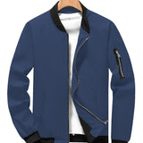 kkboxly  Stand Collar Jacket Men's Casual Baseball Jacket Coat Regular Fit College Hipster Windbreaker For Spring Autumn