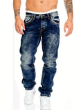 kkboxly  Men's Casual Distressed Jeans, Street Style Stretch Jeans