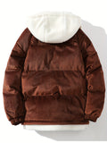 kkboxly Men's Classic Warm Hooded Jacket, Casual Zip Up Comfy Coat For Fall Winter Outdoor, Gift For Men
