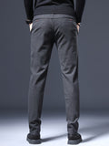 Men's Business Casual Pants Straight Leg Slim Stretch Trousers