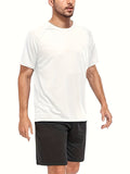 kkboxly HOPLYNN 3 Pack Mesh Workout Shirts For Men Quick Dry Short Sleeve Athletic Dry Fit T-Shirt Moisture Wicking