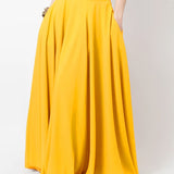 kkboxly  Pleated Long Skirt, Loose Solid Casual Skirt For Spring & Summer, Women's Clothing