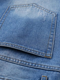 Slim Fit Ripped Jeans, Men's Casual Street Style Distressed Denim Pants