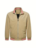 kkboxly  Men's Bomber Jackets, Lightweight Windbreaker Full Zip Up Casual Active Jacket Coat