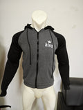 kkboxly  Men's Hoodie, Color Block King Print Color Block Raglan Sleeve Drawstring Hoodie