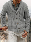 kkboxly  PLUS SIZE Men's Solid Casual Autumn/Winter Loose Top Knit Sweater Pullover Men's Clothing
