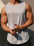 kkboxly  Men's Sleeveless Sports T-Shirt, Quick Drying Breathable Tank Top For Running Training Marathon