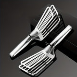 kkboxly 1pc, Premium Multifunctional Stainless Steel Serving Tongs