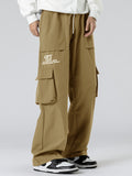 kkboxly kkboxly  Men's Relaxed Fit Drawstring Cargo Pants With Pockets, Loose Trendy Overalls