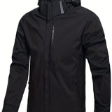 kkboxly  Men's Lightweight Waterproof Rain Jacket, Hooded Shell Outdoor Raincoat Hiking Windbreaker Jacket Coat