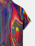kkboxly  Men's Paisley Art Inspired Short-Sleeved Shirt Best Sellers