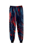 kkboxly  Men's 3D Print Breathable Joggers, Casual Street Style Sports Pants