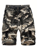 2025 kkboxly  Men's Plus Size Camo Shirt - Soft and Breathable Cotton Fabric, Perfect for Outdoor Activities and Gifts