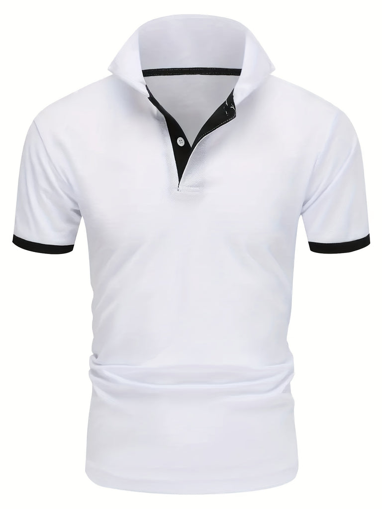 kkboxly  2023 New Men's Casual Short Sleeve Polo Shirts