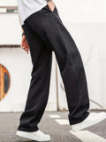 kkboxly  Men's Cotton Straight Leg Jeans