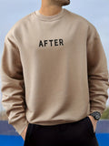 kkboxly  AFTER Print Trendy Sweatshirt, Men's Casual Graphic Design Slightly Stretch Crew Neck Pullover Sweatshirt For Autumn Winter