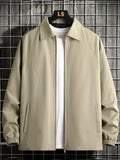 kkboxly kkboxly Floral Print Jacket Coat, Men's Casual Lapel Vintage Style Windbreaker Jacket Coat