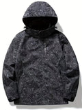 kkboxly  Men's Casual Lightweight Waterproof Windbreaker Jacket, Full Zip Up Hooded Shell Outdoor Hiking Coat For Autumn And Winter