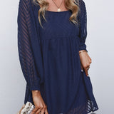 kkboxly  Square Neck Puff Sleeve Dress, Casual Every Day Dress For Spring & Summer, Women's Clothing