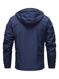 kkboxly  Men's Casual Hooded Windbreaker Jacket For Outdoor Activities