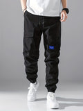 kkboxly  Men's Solid Cargo Pants: Stylish, Breathable & Comfy - Perfect For Hiking & Outdoor Activities!
