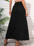 kkboxly  Casual Loose Simple Solid High Waist Fashion Skirts, Women's Clothing