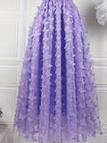 kkboxly  Butterfly Applique Mesh Skirt, Elegant Skirt For Spring & Fall, Women's Clothing
