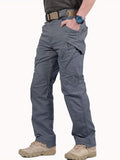 kkboxly  Men's Casual Cargo Pants With Zipper Pockets, Male Joggers For Spring And Fall Outdoor