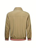kkboxly  Men's Bomber Jackets, Lightweight Windbreaker Full Zip Up Casual Active Jacket Coat