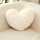 Charming Love Heart Throw Pillow - Cozy & Washable Home Decor Cushion, Perfect for All Seasons