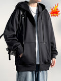 solvbao  Men's Hooded Jacket Casual Long Sleeve Hoodies With Zipper Gym Sports Hooded Coat For Spring Fall