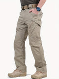 kkboxly Men's Casual Cargo Pants With Zipper Pockets, Male Joggers For Spring And Fall Outdoor