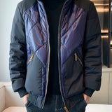 kkboxly  Men's Casual Detachable Hooded Warm Quilted Jacket For Fall Winter