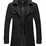 kkboxly Men's Winter Thick Warm Pea Coat Jacket: The Perfect Christmas Gift for Him!