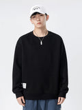 kkboxly  Men's Stereoscopic Breach Pattern Sweatshirt, Casual Long Sleeve Top For Outdoor