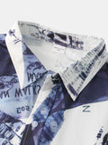 kkboxly  New For , Men's Loose Casual Printed Short Sleeve Shirt Christmas Gifts