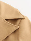 Men's Double Breasted Trench Coat, Elegant Overcoat For Fall Winter