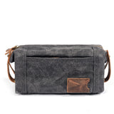 KKBOXLY 2025 Wash bag portable business trip women's wax canvas travel small storage bag wash bag men's waterproof cosmetic bag large capacity