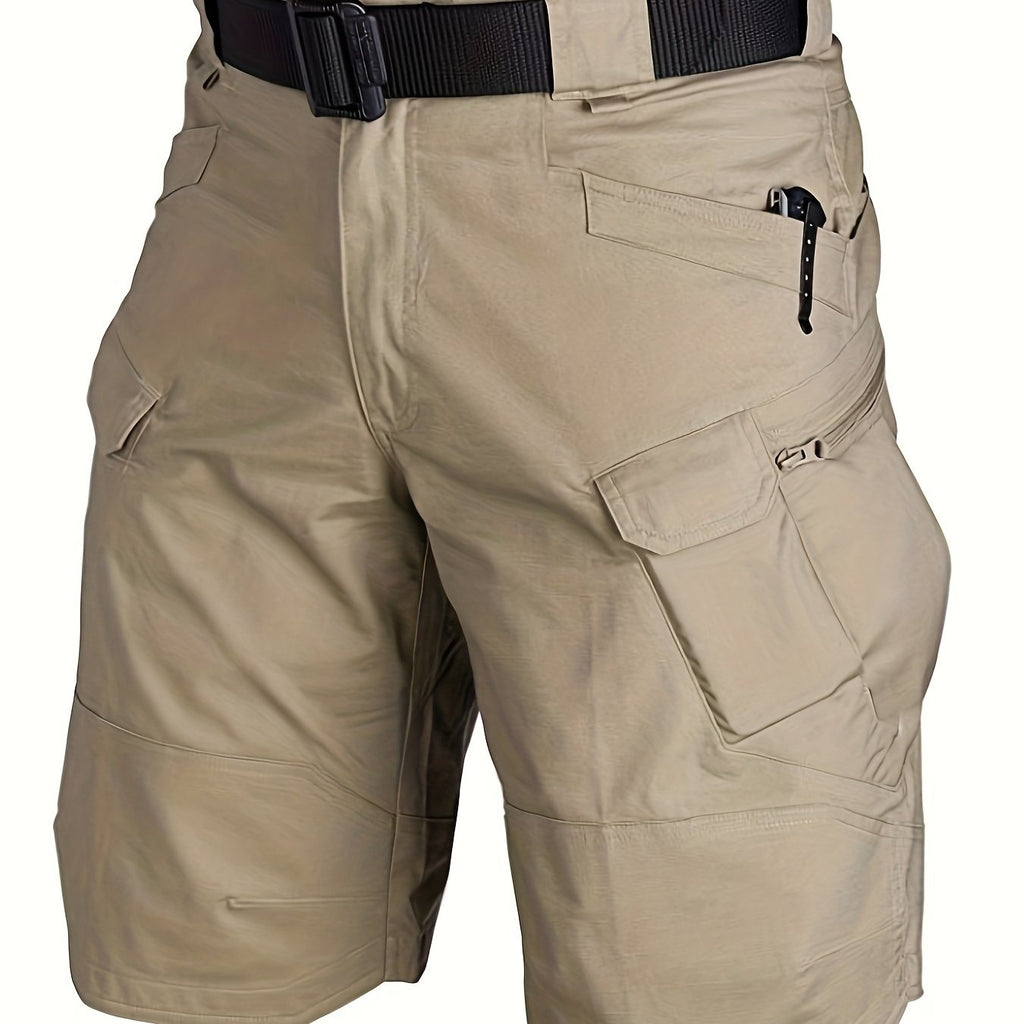 kkboxly  Men's Multi-Pocket Tactical Shorts  Multi-Purpose Cargo Shorts Outdoor Waterproof Hiking Track Shorts