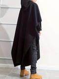 kkboxly  Plus Size Men's Handsome Cool Windbreaker Coat Funky Cloak Fall Winter Tops, Men's Clothing