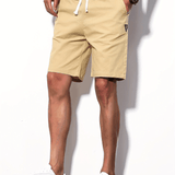 kkboxly  Men's Solid Color Shorts With Pocket For Summer, Men's Outfits