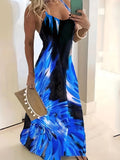 Kkboxly   Floral Print Spaghetti Dress, Casual Crew Neck Cami Dress For Summer, Women's Clothing
