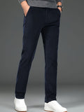 kkboxly  Men's Casual Corduroy Slim Fit Trousers For Fall Winter