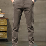 kkboxly kkboxly  Men's Semi-formal Skinny Pants For Fall Winter Business