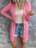 kkboxly  Long Sleeve Oversized Top, Button Up Casual Top, Women's Clothing