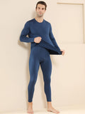 kkboxly  Men's Fleece Thermal Underwear Set, Base Layer Sets For Fall And Winter