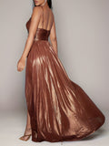 kkboxly  Cut Out Split Hem Dress, Elegant Sleeveless Dress For Party & Banquet, Women's Clothing