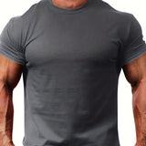 kkboxly  Plus Size Assorted Colors Basic Tees For Male, Oversized Causal T-shirts For Summer Fitness Leisurewear, Men Clothing