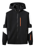 kkboxly  Men's Waterproof Sports Jacket Lightweight Hooded Raincoat For Hiking Travel Outdoor